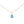 Load image into Gallery viewer, Tiny Blue Topaz Drop Necklace - Studio Blue
