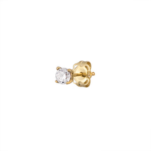 Classic CZ Diamond Studs in 14k Gold - Studio Blue