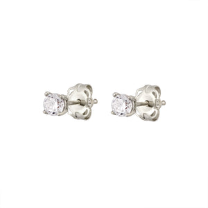 Classic CZ Diamond Studs - Studio Blue