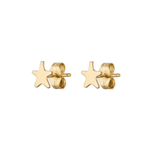 Little Star Studs in 14K Gold - Studio Blue