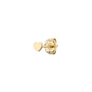 Tiny Heart Studs in 14k Gold - Studio Blue