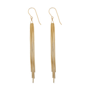 Tassel Chandelier Earrings - Studio Blue