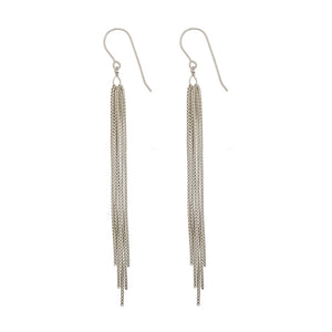 Tassel Chandelier Earrings - Studio Blue