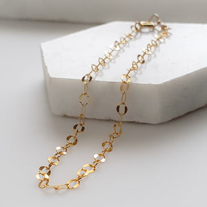 Delicate Gold Bracelet - Studio Blue