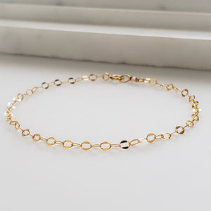 Delicate Gold Bracelet - Studio Blue