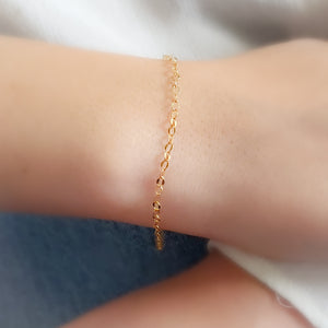 Delicate Gold Bracelet - Studio Blue