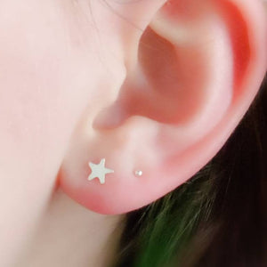 Little Star Studs - Studio Blue