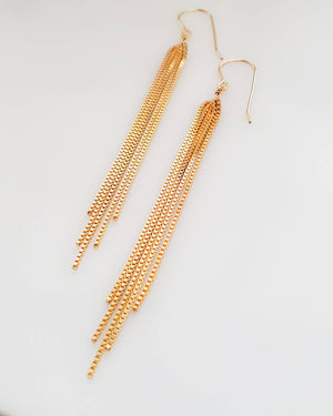 Tassel Chandelier Earrings - Studio Blue