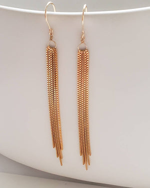 Tassel Chandelier Earrings - Studio Blue