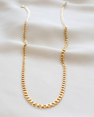 Curb Chain Necklace - Studio Blue