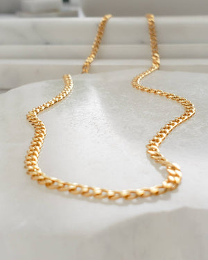 Curb Chain Necklace - Studio Blue