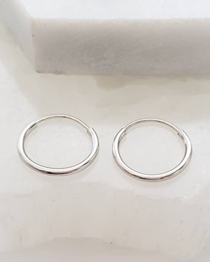 Endless Hoop Earrings - Studio Blue