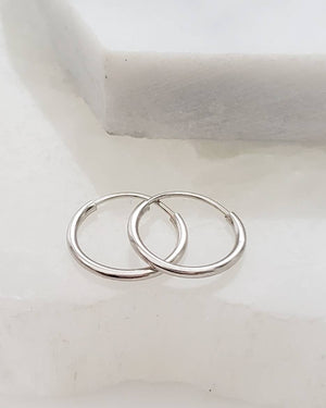 Endless Hoop Earrings - Studio Blue