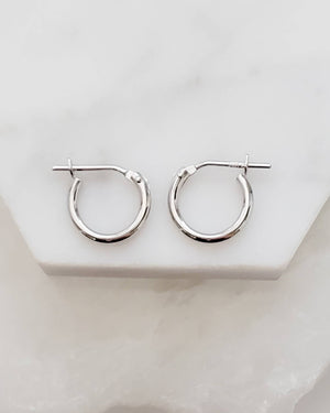 Classic Hoop Earrings - Studio Blue