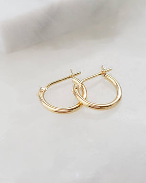 Classic Hoop Earrings - Studio Blue