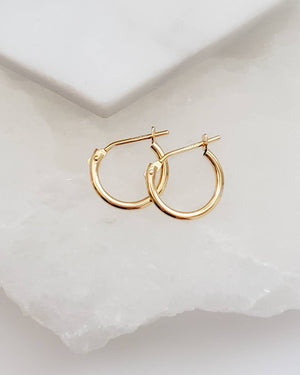 Classic Hoop Earrings - Studio Blue