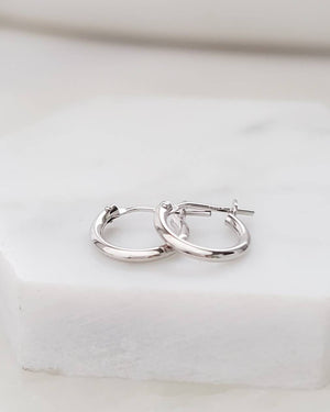 Classic Hoop Earrings - Studio Blue