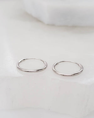 Endless Hoop Earrings - Studio Blue