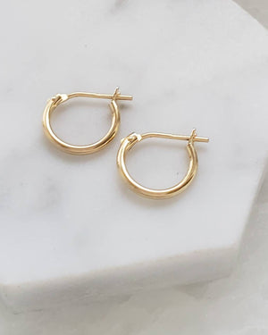 Classic Hoop Earrings - Studio Blue