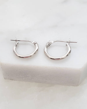 Classic Hoop Earrings - Studio Blue