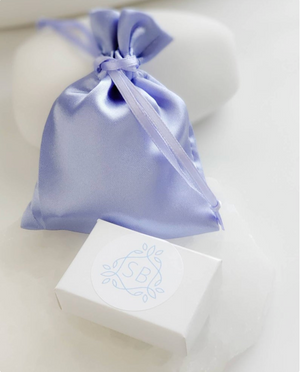 CZ Diamond & Box Chain Huggies - Studio Blue