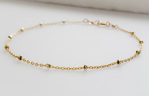 Dotted Sparkle Chain Bracelet - Studio Blue